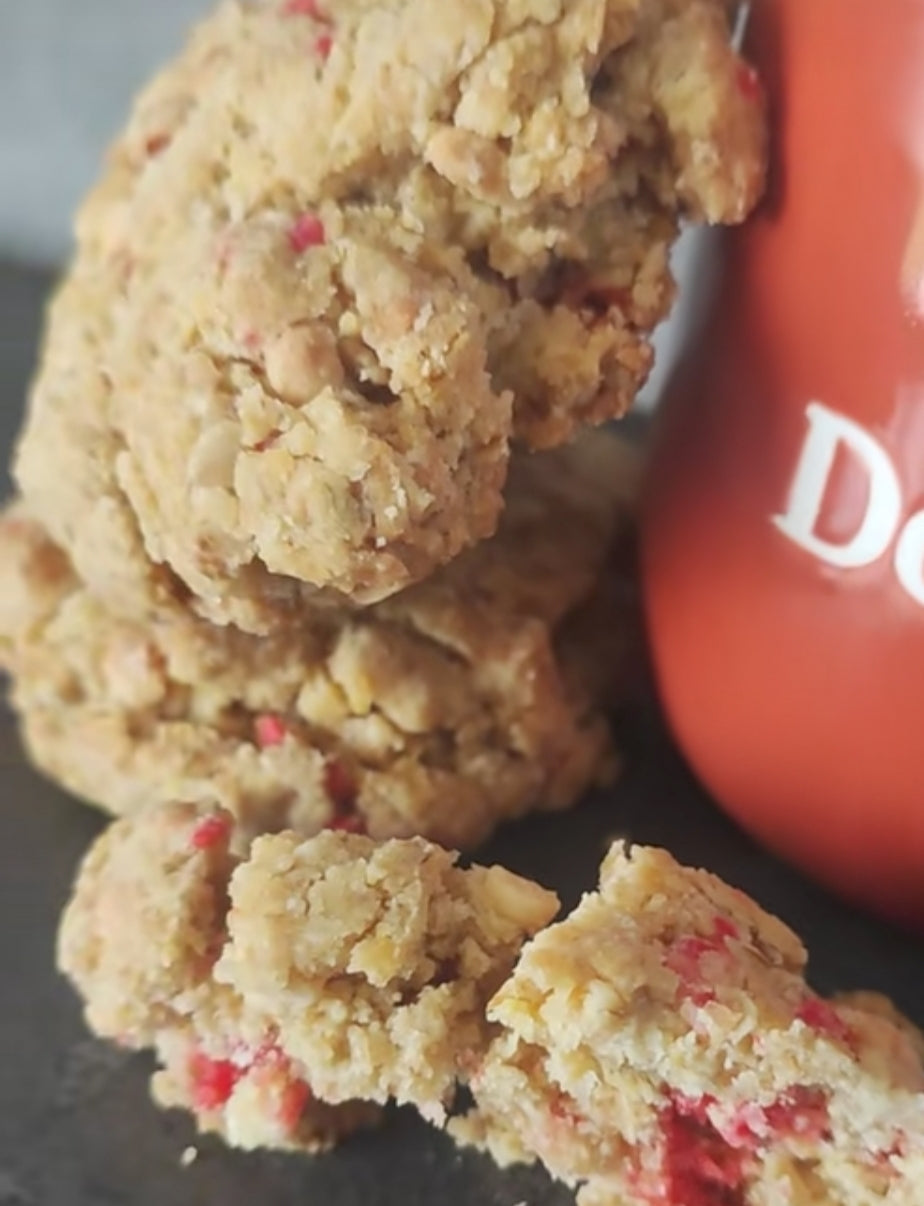 Cookies Praline Rose & Chocolat Blanc