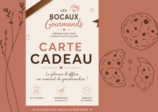 Carte cadeau gourmande - Le plaisir d'offrir un bocal plein de douceur